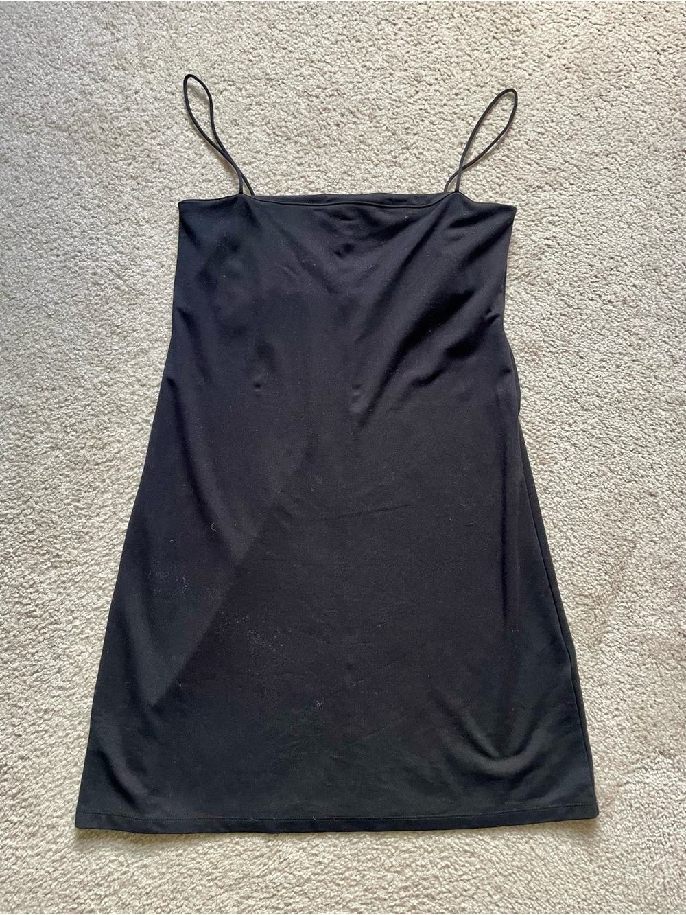 H&M Black Spaghetti-Strap Mini Dress